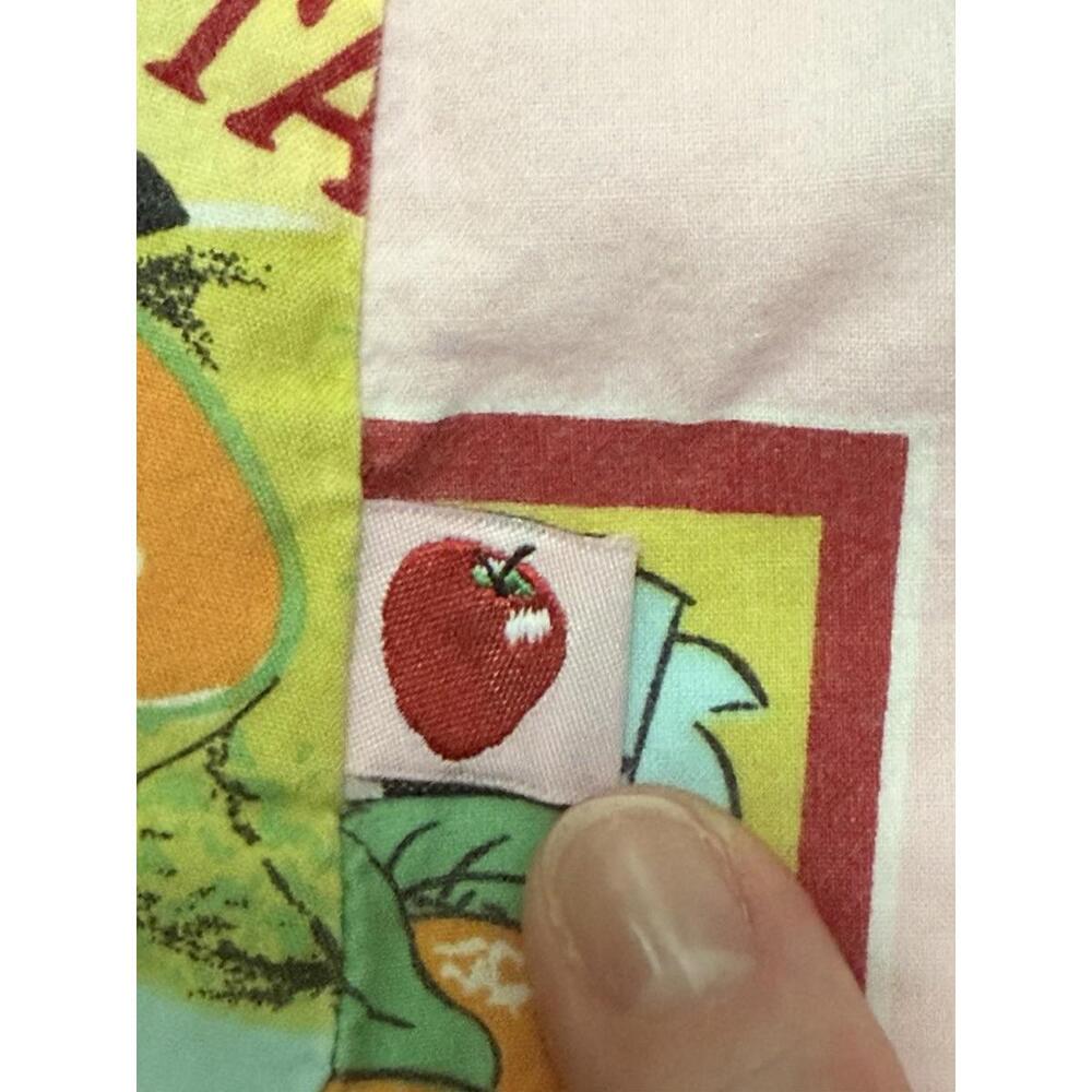 Nick & Nora Women Medium Cotton Pajama Top Shirt Fruit Print Button Up Sleepwear - Picture 9 of 9